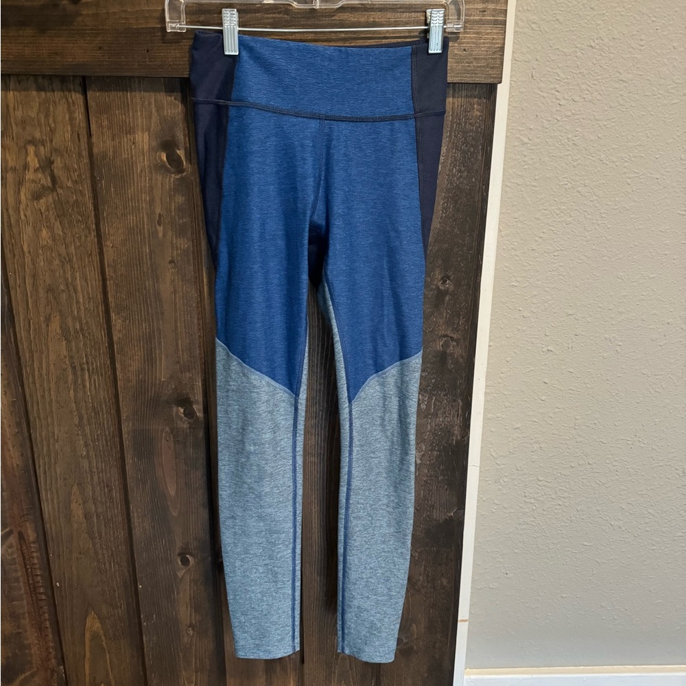 Colorblock Blue and Gray Leggings